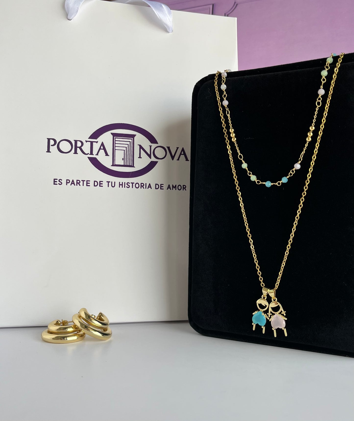 Collar con cristal