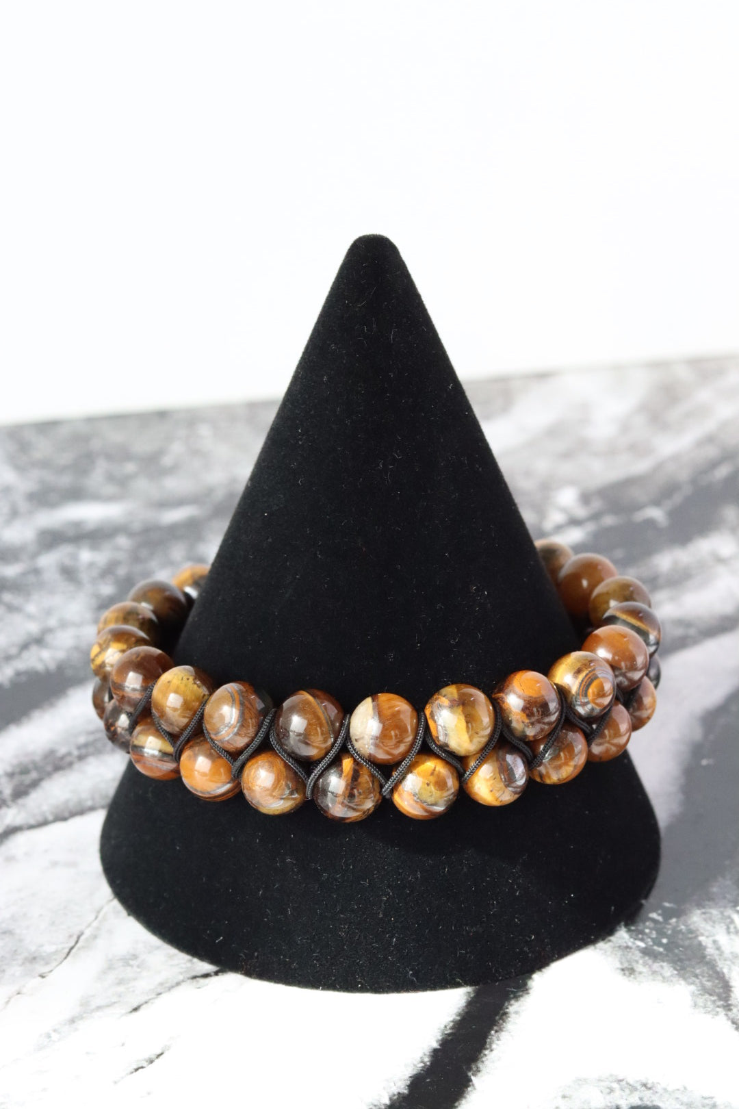 PULSERA OJO DE TIGRE TEJIDA