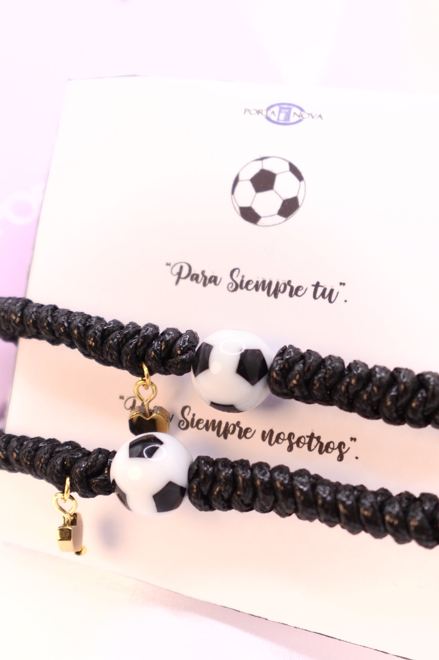 PULSERAS PAREJA DE FUTBOL