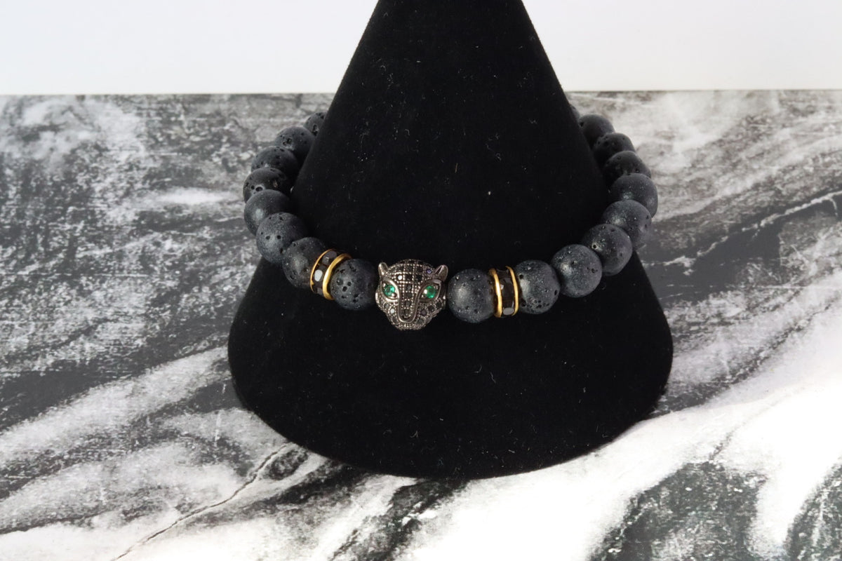 PULSERA JAGUAR CON PIEDRA