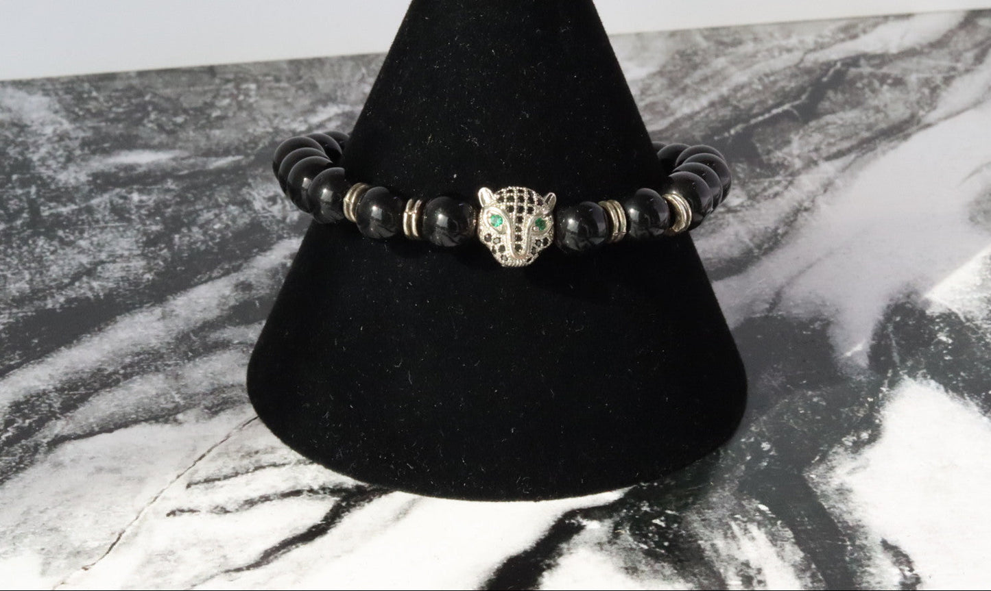 PULSERA JAGUAR CON PIEDRA BRILLANTE