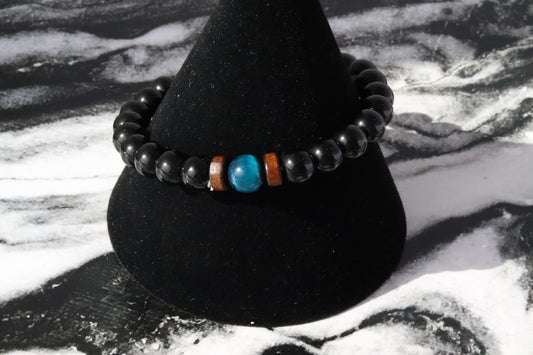 PULSERA PIEDRA OJO DE GATO