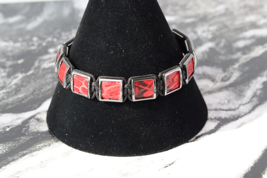 PULSERA TEJIDA CUERO
