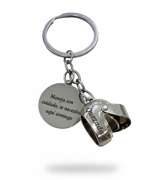 Llavero casco de moto personalizado